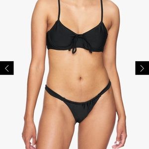 NWT Kendall & Kylie Bikinis Black Size S Vacation Resort Swimwear
